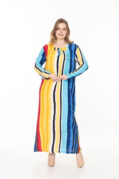 mervemoda Women's Long Sleeve Summer Dress