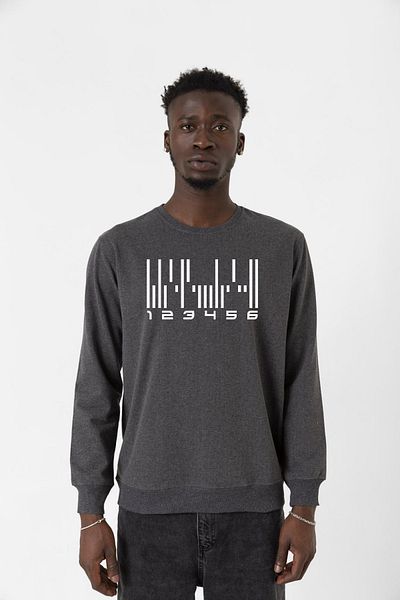 Tshirthane Dark Matter The Android Barcode Smoked Ανδρικό φούτερ 2ip
