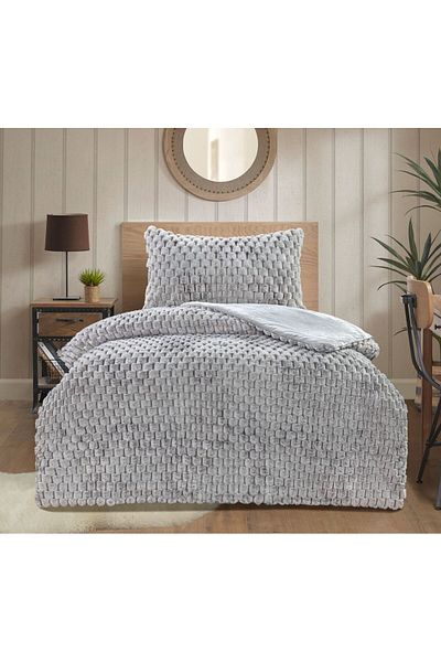 Bikaya Home Winter Tale Single Duvet Set, Rabbit Feather Duvet Set, 155X215 cm