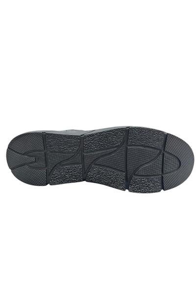 KALE Erkek Siyah Hakiki Deri Büyük Ayak Numara 45 46 47 Günlük Kauçuk Fermuarlı Kışlık Bot Ayakkabı