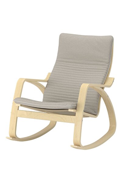 IKEA Sallanan koltuk, Huş ağacından yapılmıştır. Genişlik: 68 cm  Derinlik: 94 cm  Yükseklik: 95 cm