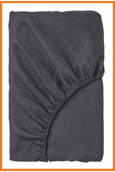 Alony Home Nattjasmine Double Elastic Sheet Satin Fabric 180 X 200 Cm Dark Gray
