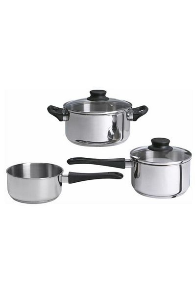 IKEA Annons Cookware Set, Glass-stainless Steel