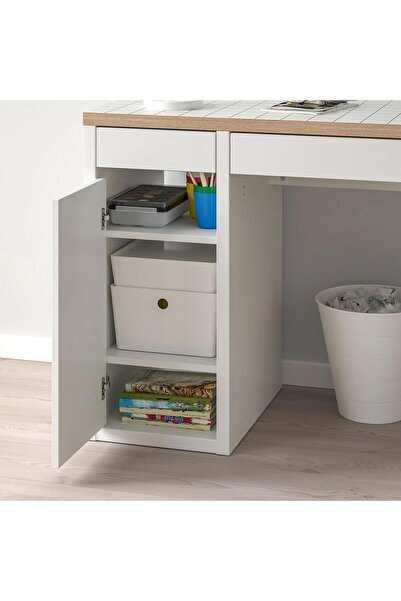 IKEA Çalışma Masası Mıcke Beyaz-antrasit Renk 105x50 Cm Ev-ofis Çalışma Ünitesi