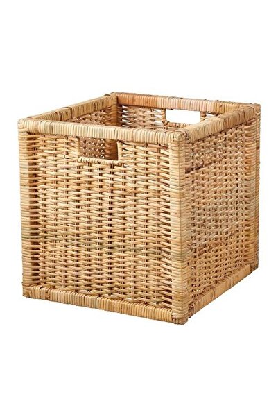 IKEA Branas Decorative Wicker Basket Rattan Box - 32x35x32 Cm