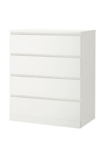 IKEA 4 çekmeceli şifonyer, Genişlik: 80 cm  Derinlik: 48 cm  Yükseklik: 100 cm