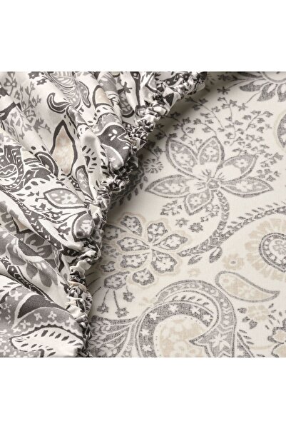 IKEA Elastic Sheet, Grey-White, 80X200 cm