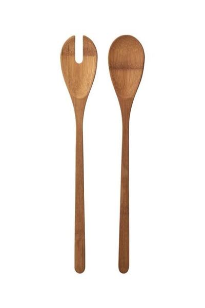 IKEA Salad Serving Spoon Set of 2 Wooden Serving Spoon Wooden Spoon Mixing Spoon