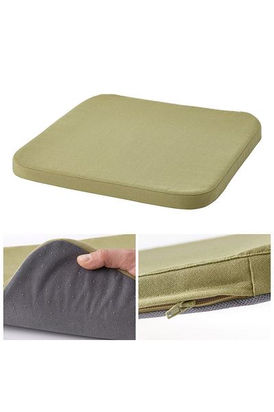 IKEA Staggstarr 36x36x2,5 Cm Green Non-Slip Base Chair Cushion Non-Slip Base