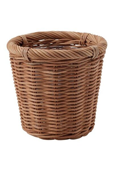 IKEA Hasır Görünümlü ,rattan Saksı 12 Cm Bitki-çiçek Saksısı