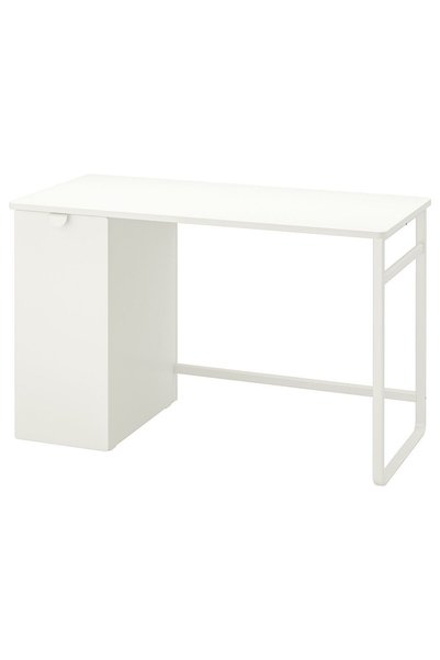 IKEA Çekmeceli çocuk çalışma masası, beyaz, Genişlik: 120 cm  Derinlik: 58 cm  Yükseklik: 74 cm