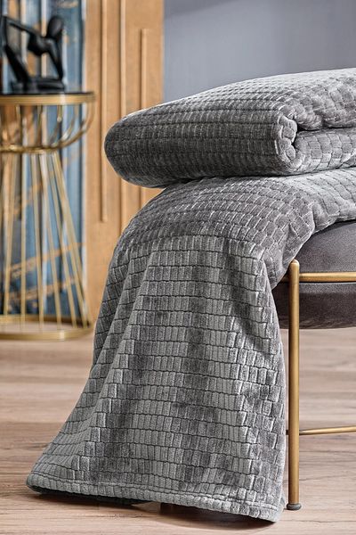 textile dünyası Wellsoft Striped Tv Blanket - Single and Double