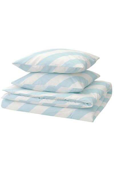 IKEA SLÖJSILJA Set cuvertură de pilota dublă