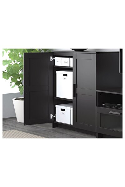 IKEA dolap, siyah, 78x95 cm