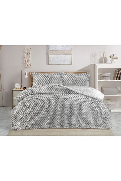 Bikaya Home Winter Tale Double Quilt Set, Rabbit Feather Quilt Set, 195X215 cm
