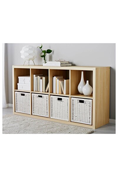 IKEA BRANÄS 32x34x32 سم سلة بلاستيكية بيضاء