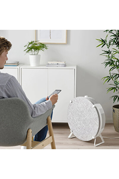 IKEA STARKVIND Hava Temizleyici - Akıllı Kontrol, Siyah, 19x53x51 cm