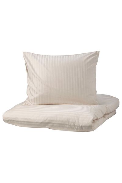 IKEA NATTJASMIN single duvet cover set, light beige, 150x200/50x60 cm