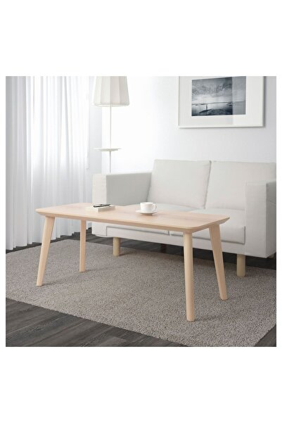 IKEA orta sehpa, dişbudak kaplama, 118x50 cm