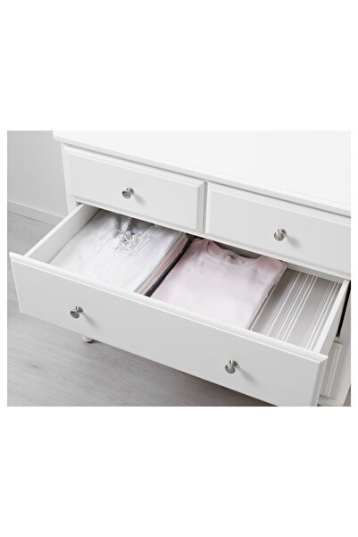 IKEA 4 Çekmeceli şifonyer, beyaz, Genişlik: 87 cm  Derinlik: 54 cm  Yükseklik: 76 cm