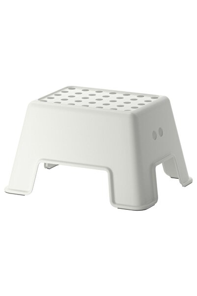 IKEA Tabure Basamak Kaymaz Taban 44x35x25cm Maks. Yük: 100 Kg Beyaz