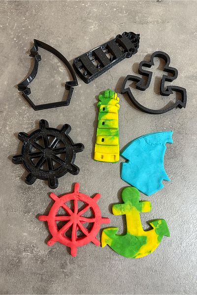 To Design Lab Sailor Themed Cookie Molds Set of 4