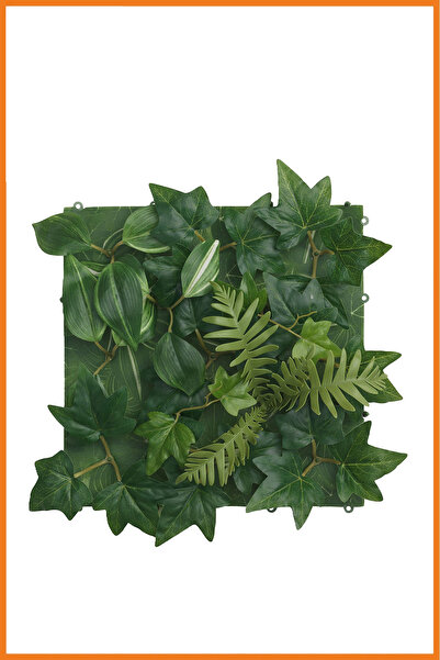 Alony Home Yapay Bitki Çıtçıt Yapraklı Duvara Monte Süs Doğal Suni Ağaç 26x26 Cm Yeşil