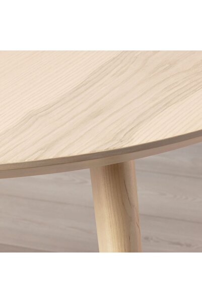 IKEA Yuvarlak mutfak masası, dişbudak kaplama, 4 kişilik, 105 cm