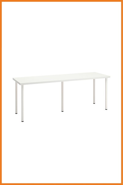Alony Home Çalışma Masası Çelik Ayaklı Sunta Panel Bilgisayar Çizim Laptop De...