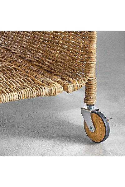 IKEA yan sehpa, rattan, 37x53 cm Maks. yük: 25 kg Maks. yük/raf: 8 kg Genişlik: 37 cmDerinlik: 46 cm