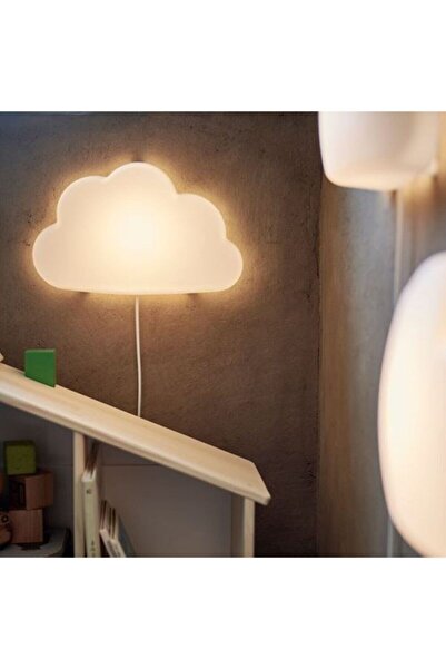 IKEA Led'li Bulut Şeklinde Çocuk Odası Lambası 1.6 W Beyaz