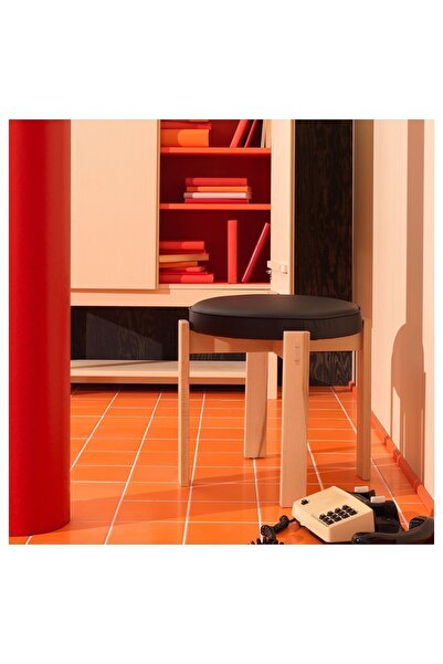 IKEA Nemostore Tabure Holmsjö Kayın Siyah