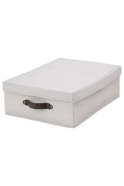 IKEA Box with Lid Gray 35X50X15 cm Organizer with Handle