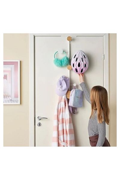 IKEA 99X28 cm White-Birch Meridiandukkan Door Hanger - Bathroom and Storage Organizer
