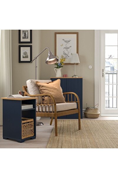 IKEA Skruvby Mavi-siyah 40x32 Cm Yan Sehpa