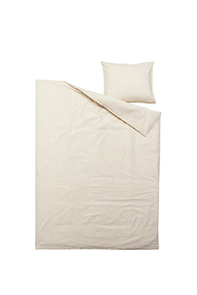 IKEA BERGPALM tek kişilik nevresim seti 150x200 sarı-beyaz