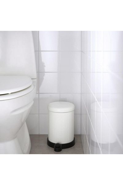 IKEA Πεντάλ Κάδος Απορριμμάτων Λευκός, Κάδος Απορριμμάτων 4 Lt