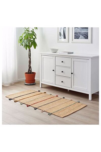 IKEA Raklev, El Dokuması Jüt Halı, , Natürel-çok Renkli