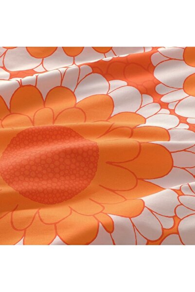 IKEA KRANSMALVA Set cuvertură de pilota unică Portocaliu 150x200/50x60 cm