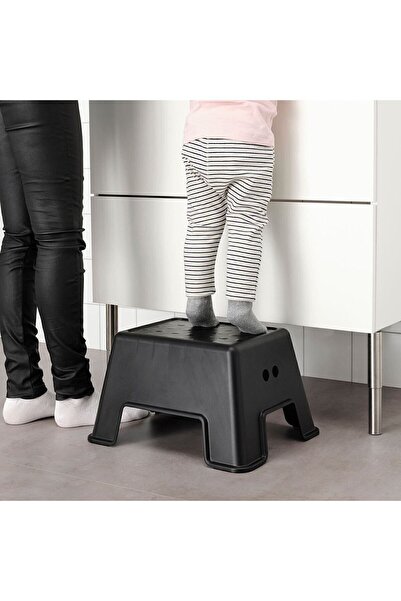 IKEA Tabure Basamak Kaymaz Taban 44x35 Cm Siyah