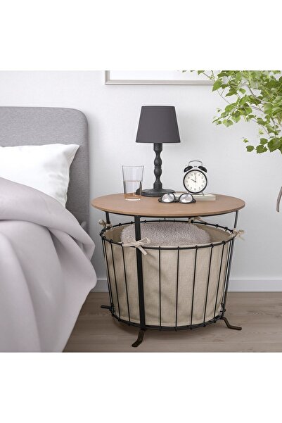 IKEA Trendmega Angesbyn Saklama Bölmeli Sehpa, Siyah-kahverengi, 60 Cm