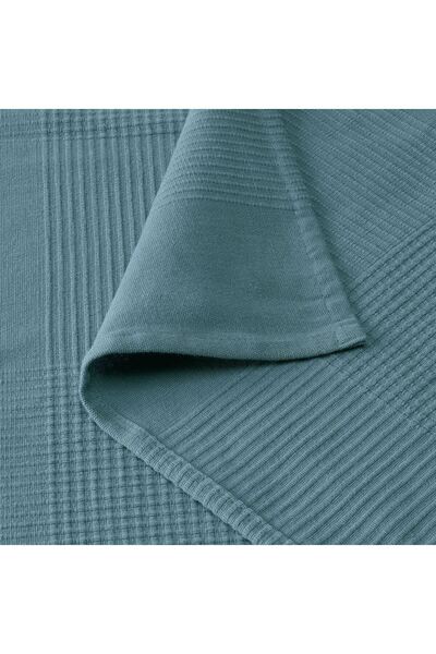 IKEA pamuklu yatak örtüsü, açık mavi, 150x250 cm