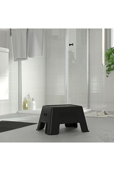 IKEA Tabure Basamak Kaymaz Taban 44x35 Cm Siyah