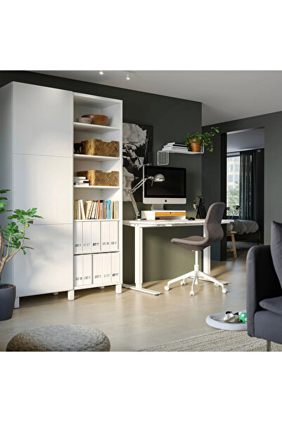 IKEA Beyaz 160x80 Cm Yüksekliği Ayarlanabilen Çalışma