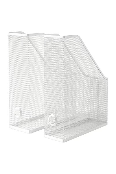 IKEA Drönjöns Metal Desktop File Organizer White 2-Piece