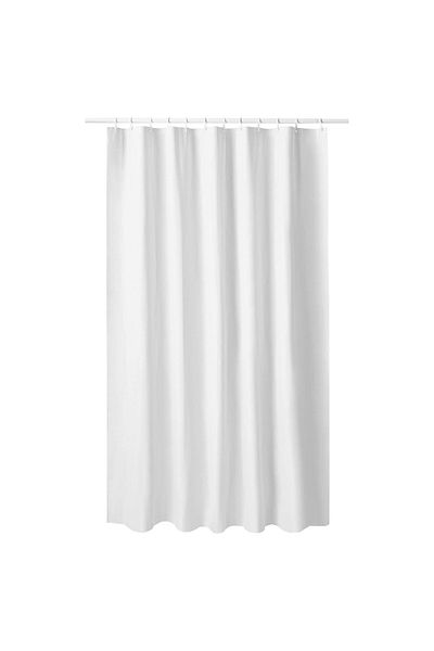 IKEA Luddhagtorn Λευκή Κουρτίνα Μπάνιου 180x200 εκ
