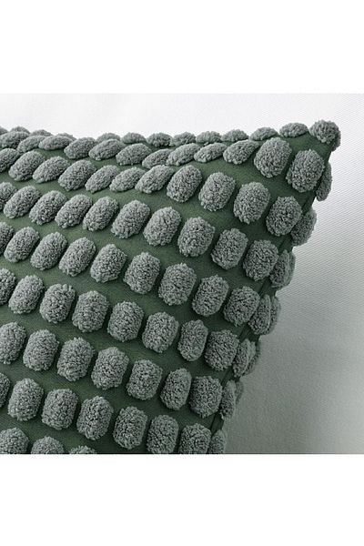 IKEA Svartpoppel Husă de pernă pentru floricele de porumb, gri-verde, 50x50 cm