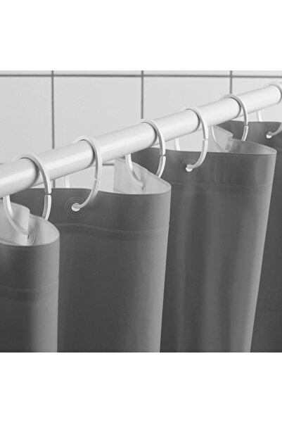 IKEA Perdeau de duș Lungime: 200 cm Lățime: 180 cm Material 100% Peva cu inele
