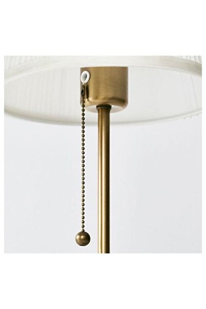 IKEA Lampshade White-Brass Table Lamp - 55 Cm, 75 W