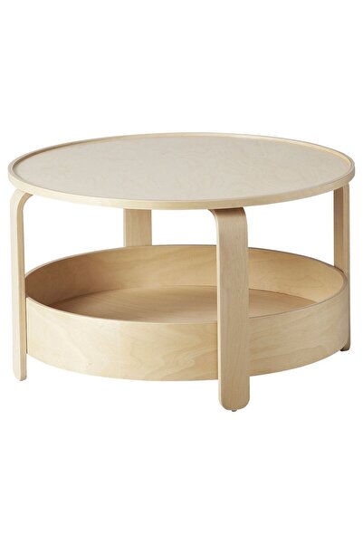 IKEA orta sehpa, huş kaplama, 70 cm